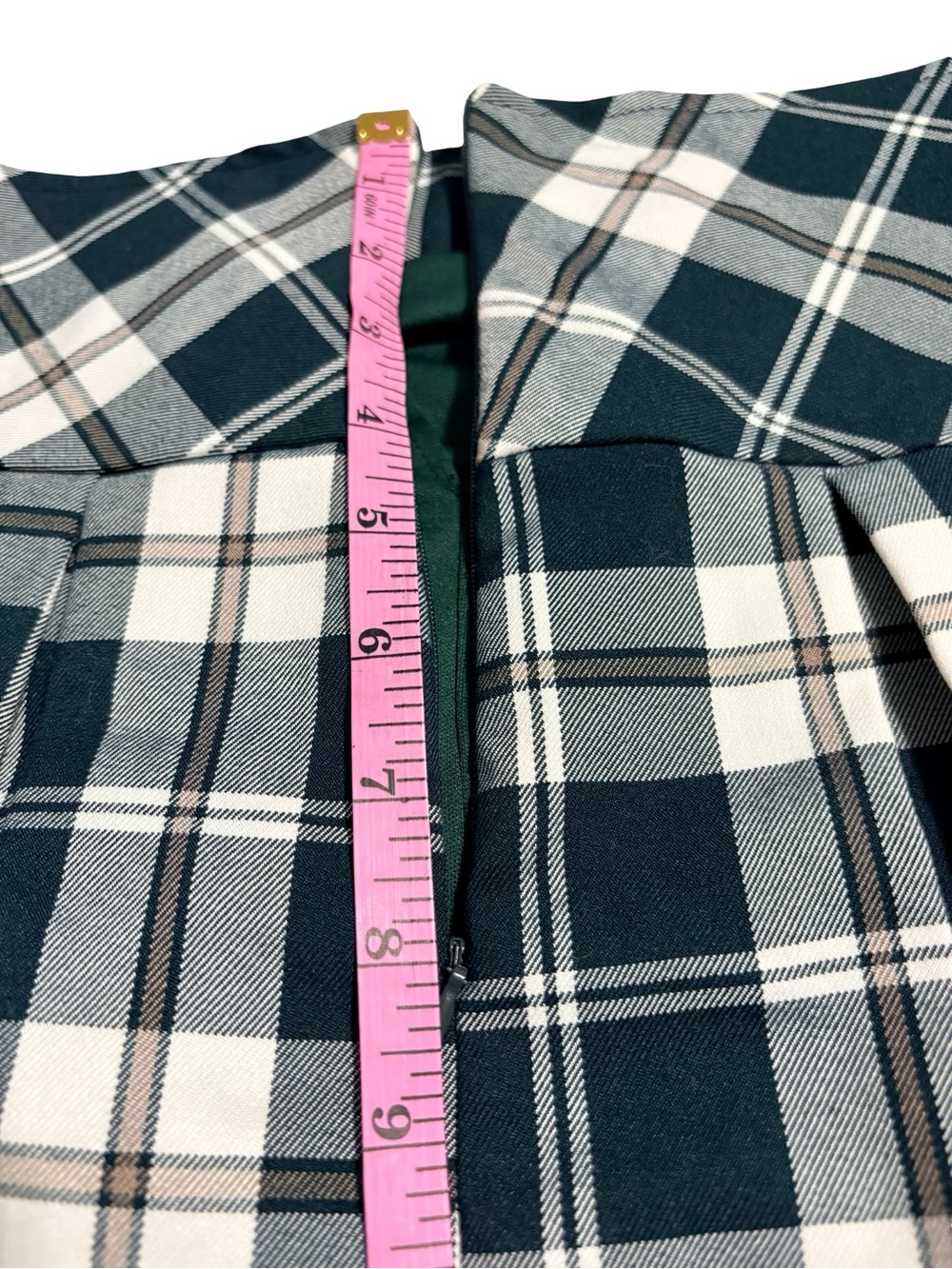 Urban Heritage Plaid Pleated Mini Skort Size Medium - Picture 7 of 8